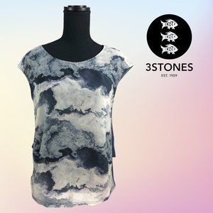 Blue/Gray Hummingbird + SO3 by 3 Stones Blouse XS